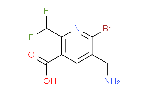 AM122571 | 1805343-56-9 | 3-(Aminomethyl)-2-bromo-6-(difluoromethyl)pyridine-5-carboxylic acid