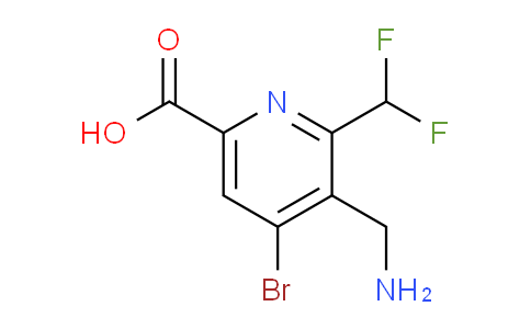 AM122575 | 1806857-07-7 | 3-(Aminomethyl)-4-bromo-2-(difluoromethyl)pyridine-6-carboxylic acid