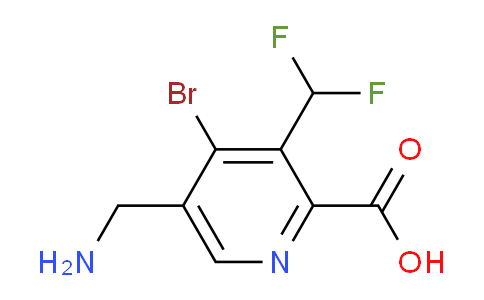 AM122576 | 1805453-45-5 | 5-(Aminomethyl)-4-bromo-3-(difluoromethyl)pyridine-2-carboxylic acid