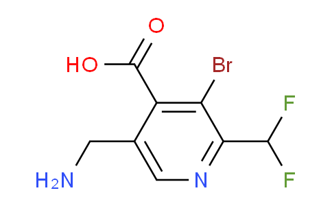 AM122580 | 1805453-56-8 | 5-(Aminomethyl)-3-bromo-2-(difluoromethyl)pyridine-4-carboxylic acid