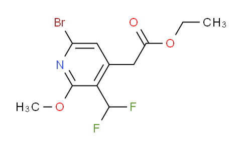 AM122583 | 1805430-21-0 | Ethyl 6-bromo-3-(difluoromethyl)-2-methoxypyridine-4-acetate