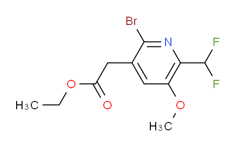 AM122589 | 1804978-40-2 | Ethyl 2-bromo-6-(difluoromethyl)-5-methoxypyridine-3-acetate