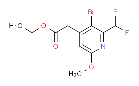 AM122593 | 1805927-59-6 | Ethyl 3-bromo-2-(difluoromethyl)-6-methoxypyridine-4-acetate