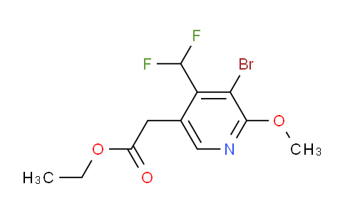 AM122595 | 1804978-45-7 | Ethyl 3-bromo-4-(difluoromethyl)-2-methoxypyridine-5-acetate