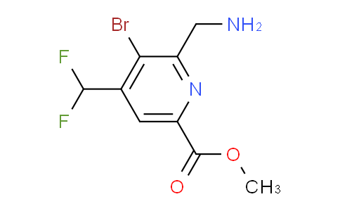 AM122598 | 1806999-86-9 | Methyl 2-(aminomethyl)-3-bromo-4-(difluoromethyl)pyridine-6-carboxylate