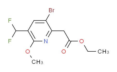 AM122605 | 1805425-03-9 | Ethyl 3-bromo-5-(difluoromethyl)-6-methoxypyridine-2-acetate