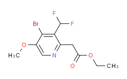 AM122615 | 1804978-55-9 | Ethyl 4-bromo-3-(difluoromethyl)-5-methoxypyridine-2-acetate