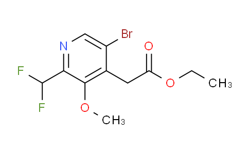 Ethyl 5-bromo-2-(difluoromethyl)-3-methoxypyridine-4-acetate