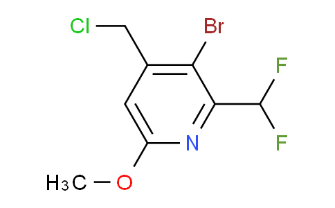 3-Bromo-4-(chloromethyl)-2-(difluoromethyl)-6-methoxypyridine