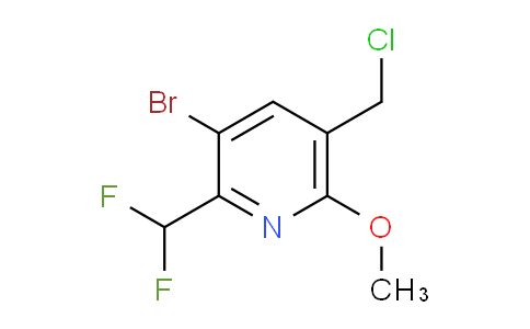 3-Bromo-5-(chloromethyl)-2-(difluoromethyl)-6-methoxypyridine