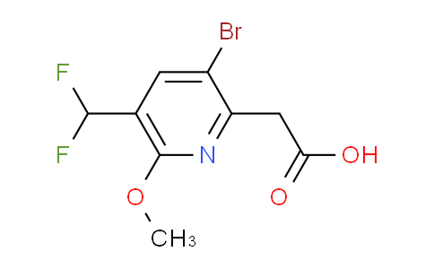 3-Bromo-5-(difluoromethyl)-6-methoxypyridine-2-acetic acid