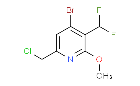 4-Bromo-6-(chloromethyl)-3-(difluoromethyl)-2-methoxypyridine