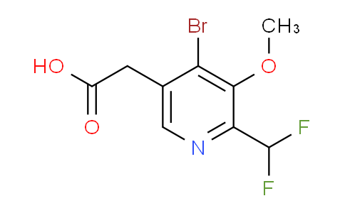 4-Bromo-2-(difluoromethyl)-3-methoxypyridine-5-acetic acid