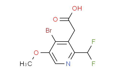 4-Bromo-2-(difluoromethyl)-5-methoxypyridine-3-acetic acid
