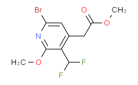 Methyl 6-bromo-3-(difluoromethyl)-2-methoxypyridine-4-acetate