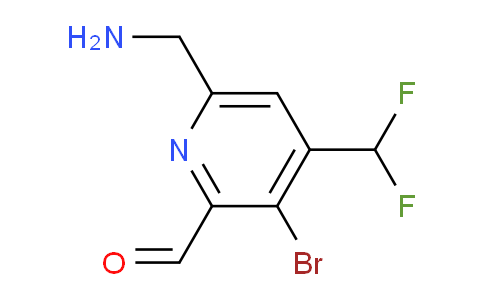 6-(Aminomethyl)-3-bromo-4-(difluoromethyl)pyridine-2-carboxaldehyde