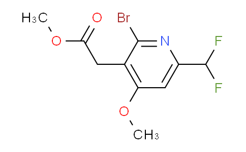 Methyl 2-bromo-6-(difluoromethyl)-4-methoxypyridine-3-acetate