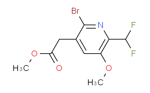 Methyl 2-bromo-6-(difluoromethyl)-5-methoxypyridine-3-acetate