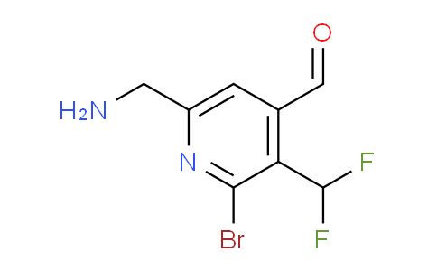 6-(Aminomethyl)-2-bromo-3-(difluoromethyl)pyridine-4-carboxaldehyde