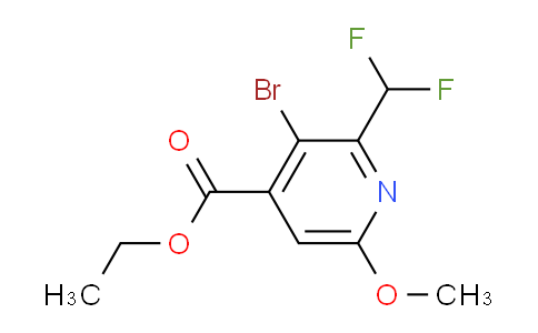 AM122741 | 1805166-30-6 | Ethyl 3-bromo-2-(difluoromethyl)-6-methoxypyridine-4-carboxylate