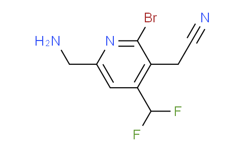 AM122744 | 1805253-70-6 | 6-(Aminomethyl)-2-bromo-4-(difluoromethyl)pyridine-3-acetonitrile