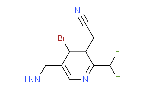 AM122755 | 1806923-21-6 | 5-(Aminomethyl)-4-bromo-2-(difluoromethyl)pyridine-3-acetonitrile