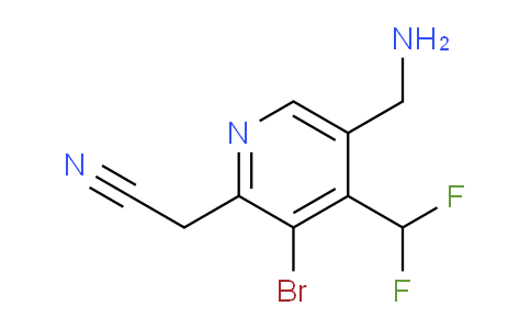 AM122758 | 1804433-89-3 | 5-(Aminomethyl)-3-bromo-4-(difluoromethyl)pyridine-2-acetonitrile