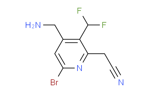 AM122763 | 1805451-27-7 | 4-(Aminomethyl)-6-bromo-3-(difluoromethyl)pyridine-2-acetonitrile