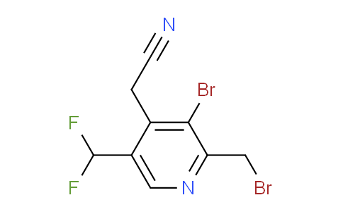 AM122764 | 1805253-81-9 | 3-Bromo-2-(bromomethyl)-5-(difluoromethyl)pyridine-4-acetonitrile