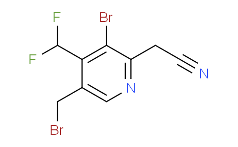 AM122772 | 1805341-76-7 | 3-Bromo-5-(bromomethyl)-4-(difluoromethyl)pyridine-2-acetonitrile