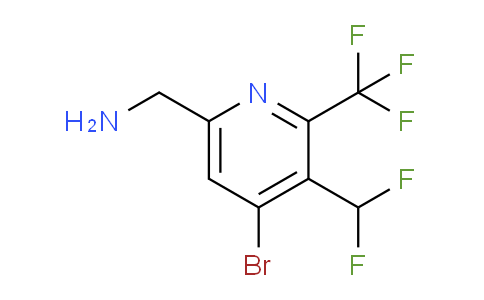 AM122782 | 1805450-13-8 | 6-(Aminomethyl)-4-bromo-3-(difluoromethyl)-2-(trifluoromethyl)pyridine