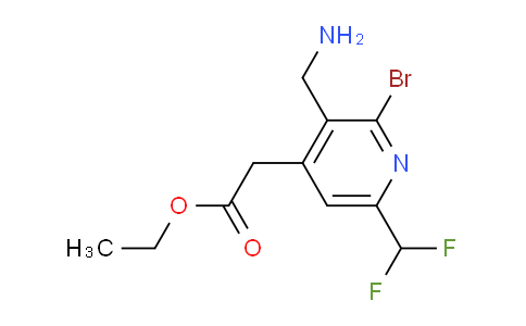 AM122787 | 1807000-24-3 | Ethyl 3-(aminomethyl)-2-bromo-6-(difluoromethyl)pyridine-4-acetate