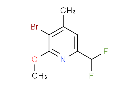 AM122796 | 1804857-90-6 | 3-Bromo-6-(difluoromethyl)-2-methoxy-4-methylpyridine