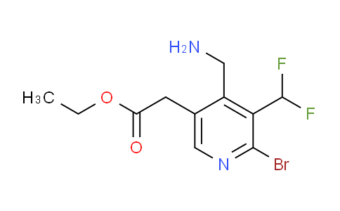 AM122798 | 1805354-60-2 | Ethyl 4-(aminomethyl)-2-bromo-3-(difluoromethyl)pyridine-5-acetate