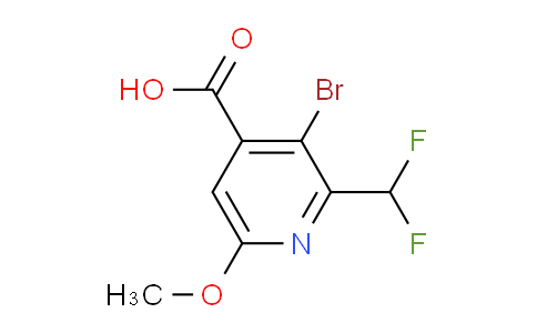 AM122844 | 1805922-12-6 | 3-Bromo-2-(difluoromethyl)-6-methoxypyridine-4-carboxylic acid
