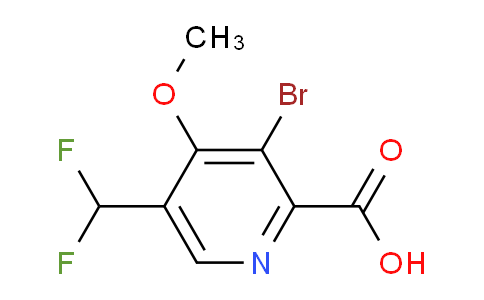 AM122853 | 1804461-63-9 | 3-Bromo-5-(difluoromethyl)-4-methoxypyridine-2-carboxylic acid