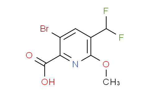 AM122855 | 1805247-77-1 | 3-Bromo-5-(difluoromethyl)-6-methoxypyridine-2-carboxylic acid