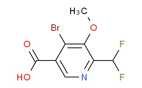 AM122857 | 1805351-82-9 | 4-Bromo-2-(difluoromethyl)-3-methoxypyridine-5-carboxylic acid