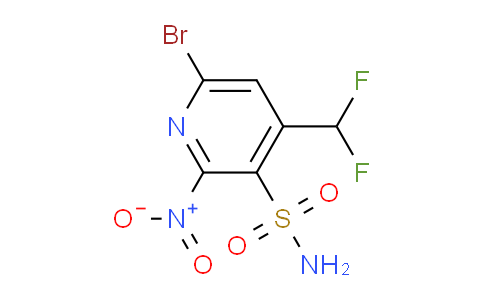 6-Bromo-4-(difluoromethyl)-2-nitropyridine-3-sulfonamide