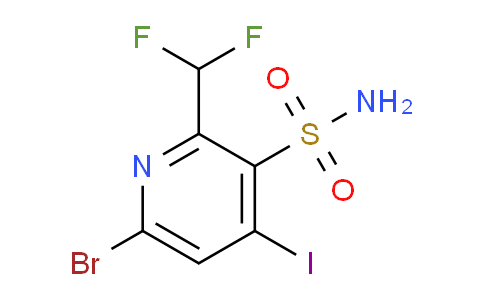 6-Bromo-2-(difluoromethyl)-4-iodopyridine-3-sulfonamide
