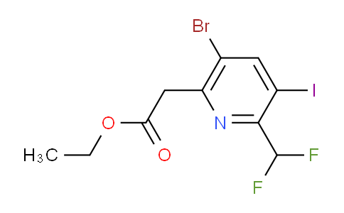 AM122953 | 1805420-17-0 | Ethyl 5-bromo-2-(difluoromethyl)-3-iodopyridine-6-acetate