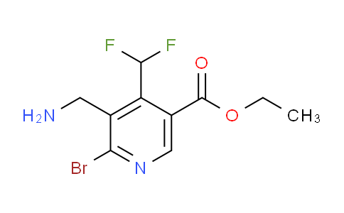AM122962 | 1805353-25-6 | Ethyl 3-(aminomethyl)-2-bromo-4-(difluoromethyl)pyridine-5-carboxylate