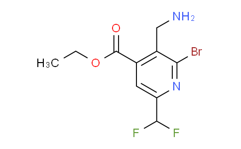 AM122967 | 1806857-47-5 | Ethyl 3-(aminomethyl)-2-bromo-6-(difluoromethyl)pyridine-4-carboxylate