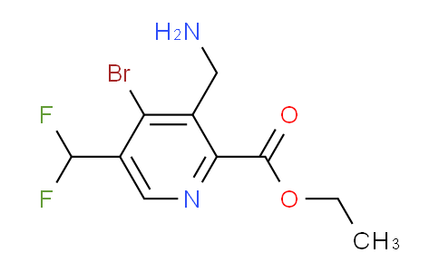 AM122971 | 1805039-09-1 | Ethyl 3-(aminomethyl)-4-bromo-5-(difluoromethyl)pyridine-2-carboxylate