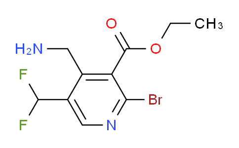 Ethyl 4-(aminomethyl)-2-bromo-5-(difluoromethyl)pyridine-3-carboxylate