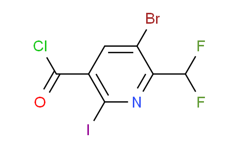 3-Bromo-2-(difluoromethyl)-6-iodopyridine-5-carbonyl chloride