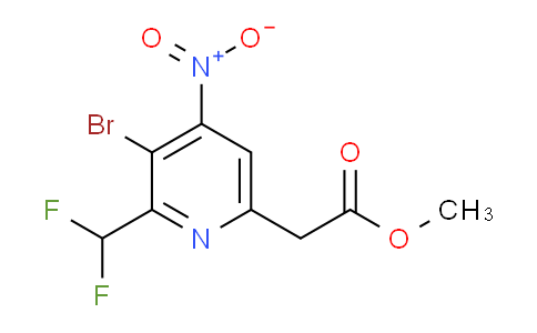 AM123001 | 1805450-45-6 | Methyl 3-bromo-2-(difluoromethyl)-4-nitropyridine-6-acetate