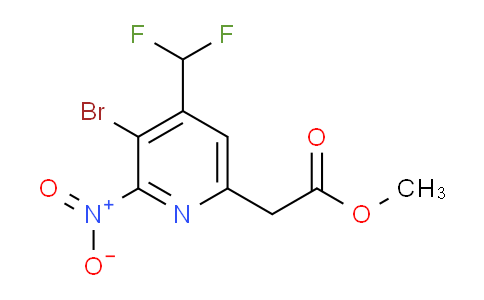 AM123004 | 1804666-14-5 | Methyl 3-bromo-4-(difluoromethyl)-2-nitropyridine-6-acetate