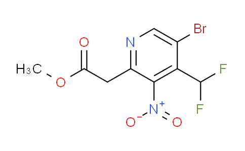 AM123008 | 1804980-32-2 | Methyl 5-bromo-4-(difluoromethyl)-3-nitropyridine-2-acetate