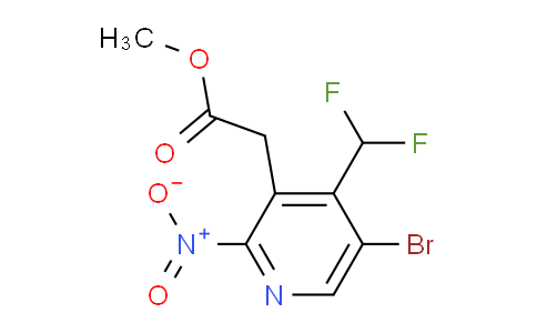 AM123009 | 1806918-55-7 | Methyl 5-bromo-4-(difluoromethyl)-2-nitropyridine-3-acetate
